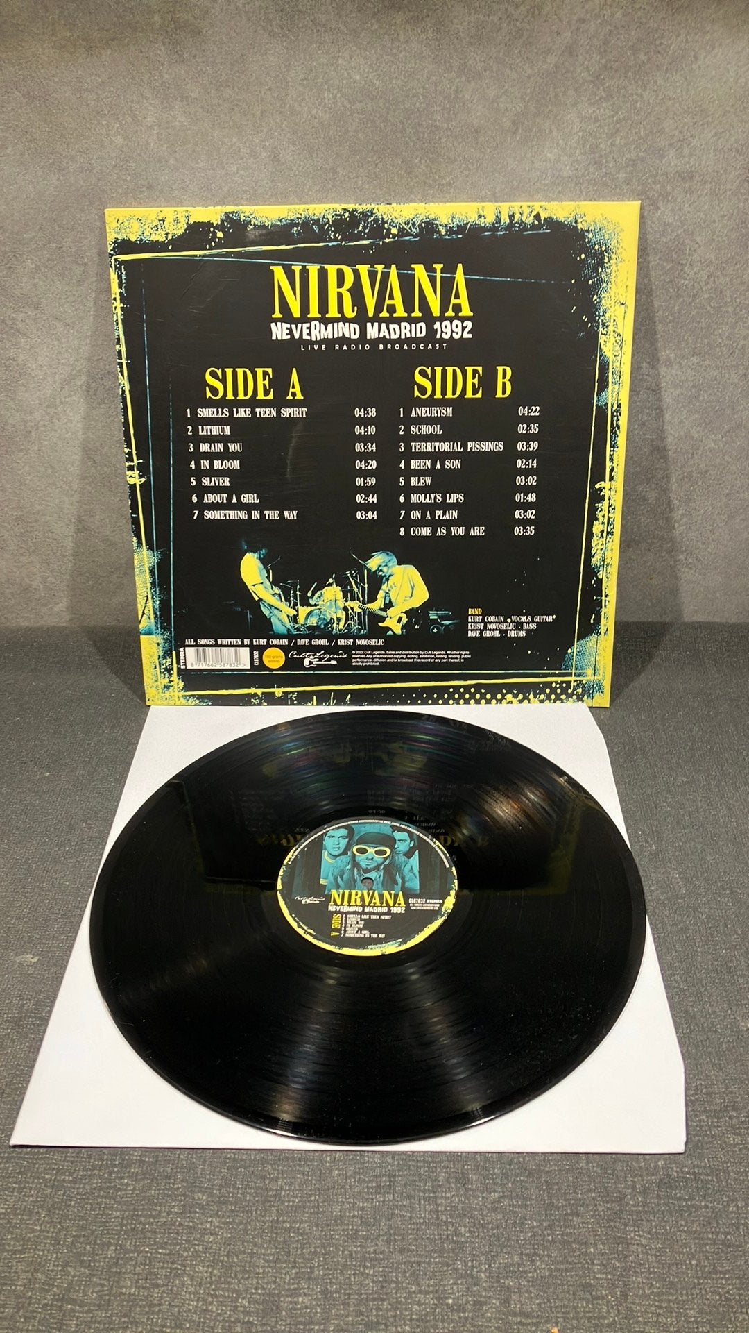 Nirvana  — Nevermind Madrid 1992, Cd's en Dvd's, LP, Progressive Rock, Ophalen of Verzenden, 12 inch