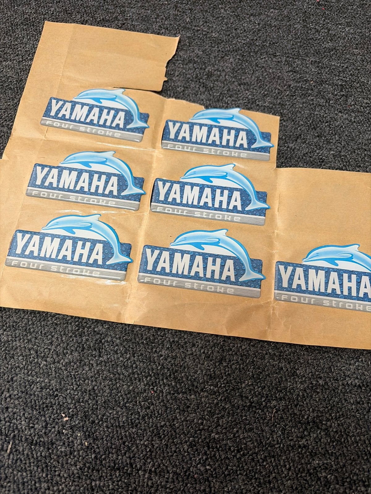 Yamaha Four Stroke Dolfijn stickers- Set van 7, Ophalen of Verzenden, Nieuw, Motor en Techniek
