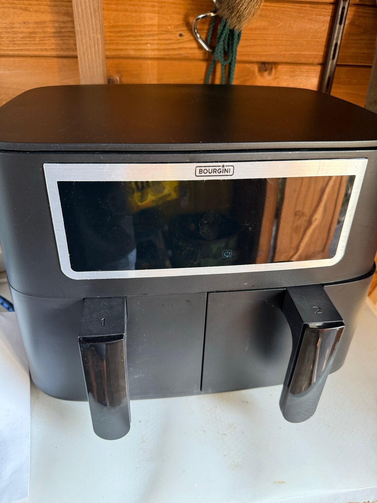 Bourgini Duo Health Fryer 2 x 4.0L Airfryer, Ophalen, Zo goed als nieuw, Airfryer, 1500 gram of meer