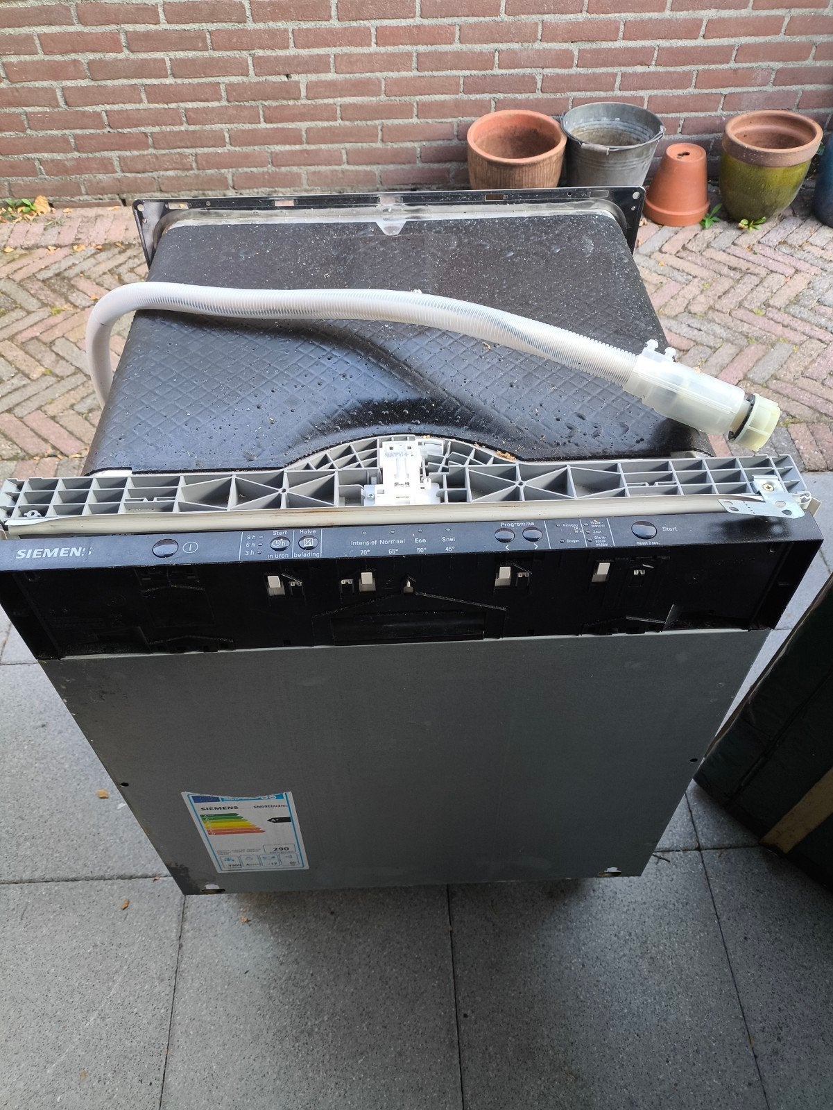 Siemens inbouw vaatwasser - defect (water wordt niet warm), Ophalen, 60 cm of meer, Energieklasse A of zuiniger, Inbouw