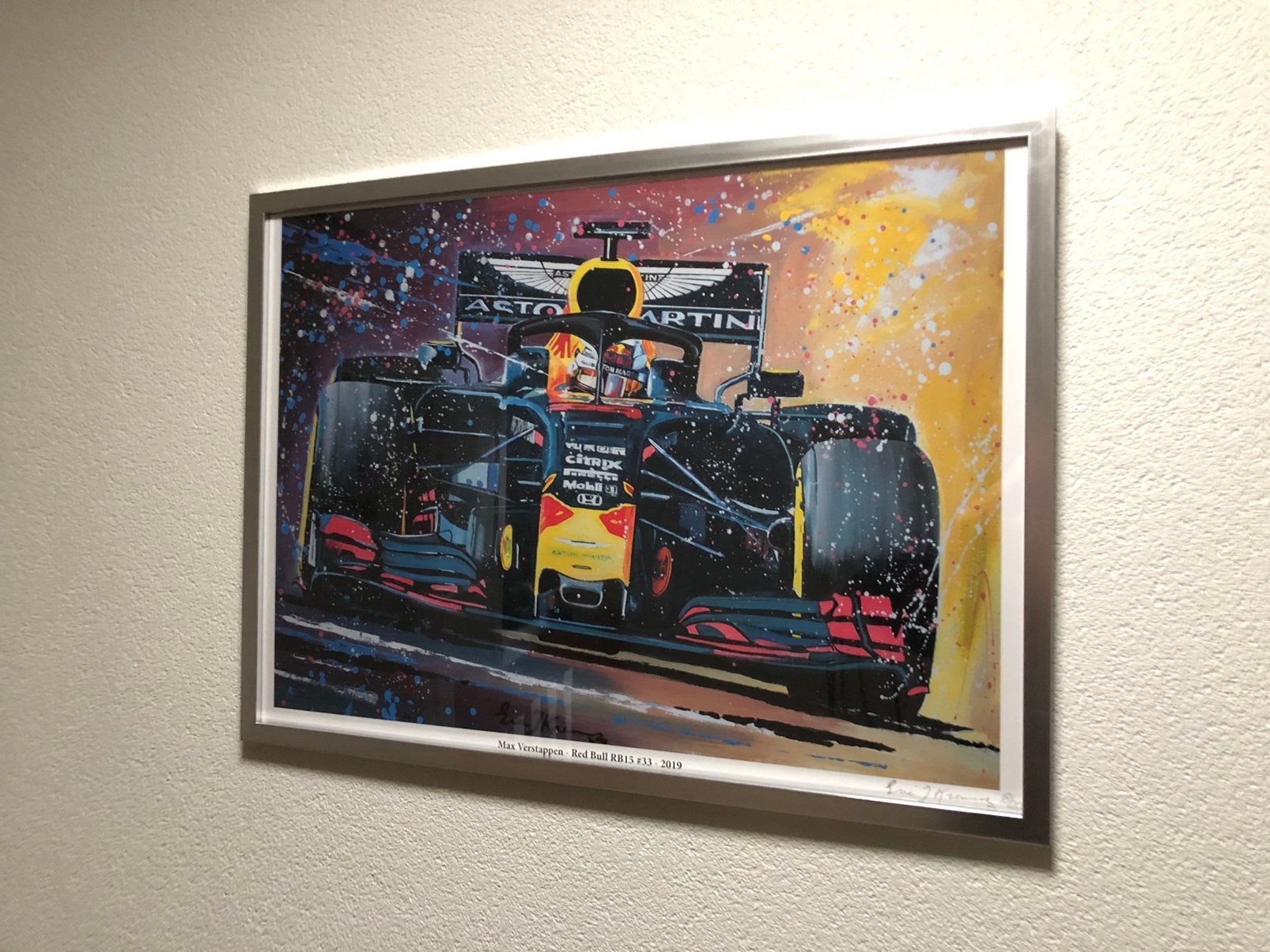Max Verstappen  Formule 1 Artist Impression, Ophalen, Zo goed als nieuw, Formule 1