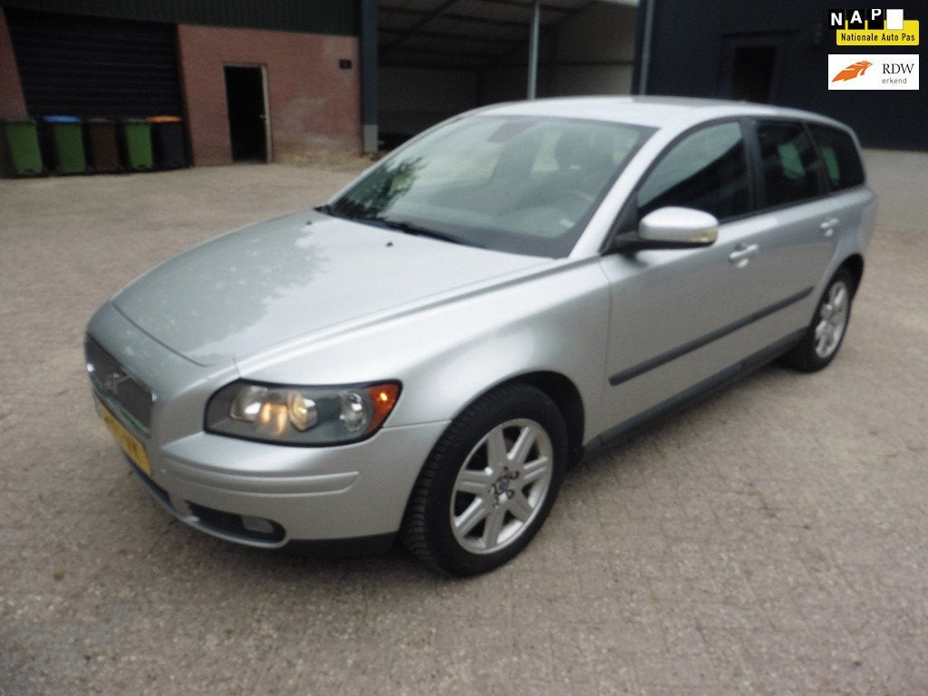 Volvo V50 1.8 Edition I, Auto's, Volvo, Voorwielaandrijving, 4 cilinders, Leder en Stof, Grijs