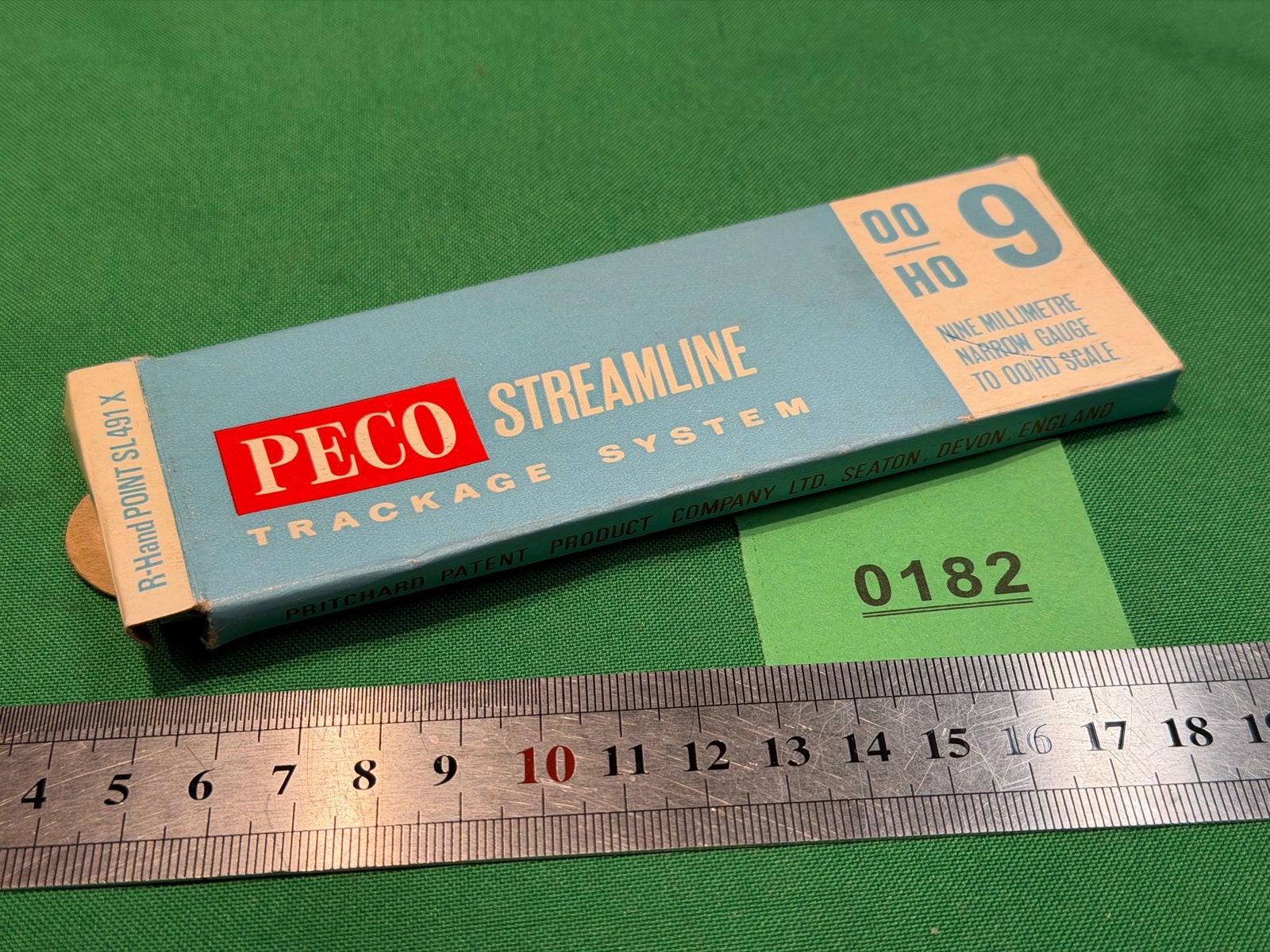 182- Peco Streamline R-Hand Point SL 491 X - OO/HO Schaal, Overige merken, Gelijkstroom of Wisselstroom, Rails, Ophalen of Verzenden