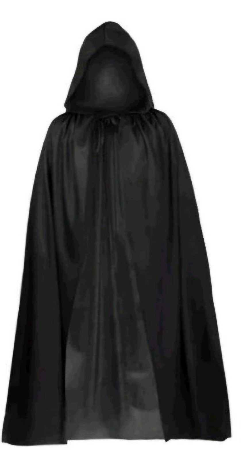 zwarte lange cape met capuchon 1 maat NIEUW, Ophalen of Verzenden, Nieuw