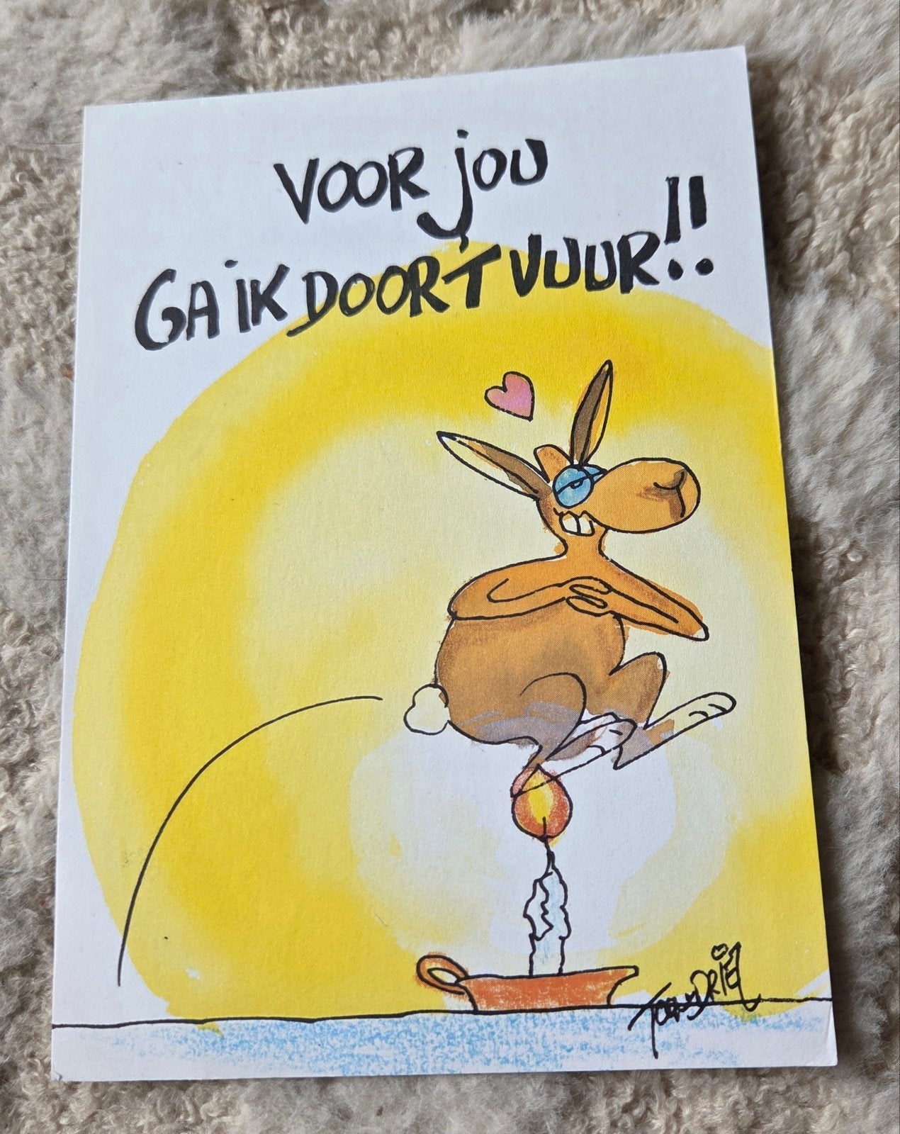 Voor Jou Ga Ik Door 't Vuur - Toon van Driel, Verzenden, 1980 tot heden, Gelopen, Overige thema's