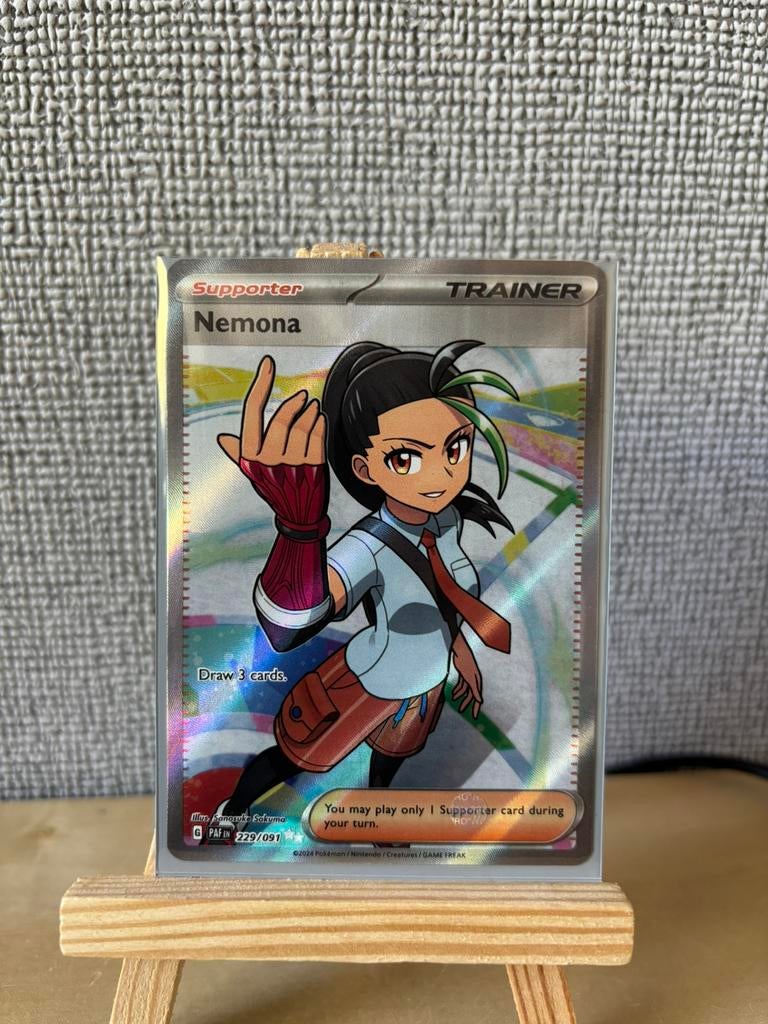 Nemona trainer card, Ophalen of Verzenden, Nieuw, Losse kaart, Foil