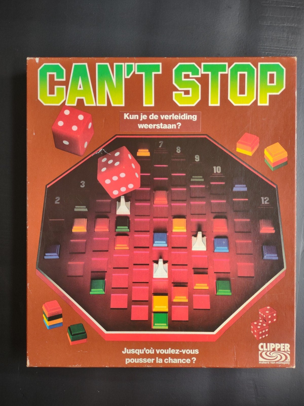 Can't Stop - een bordspel van Clipper, Hobby en Vrije tijd, Gezelschapsspellen | Bordspellen, Een of twee spelers, Ophalen of Verzenden