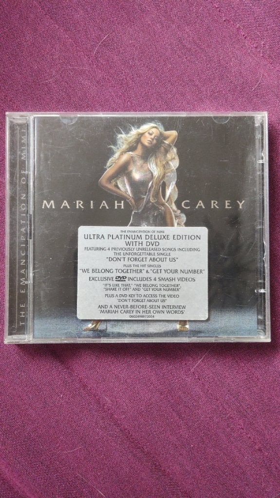 Mariah Carey - Ultra Platinum Deluxe Ed.&DVD / Emancipation, Gebruikt, Inclusief boekje, Ophalen of Verzenden, R&B