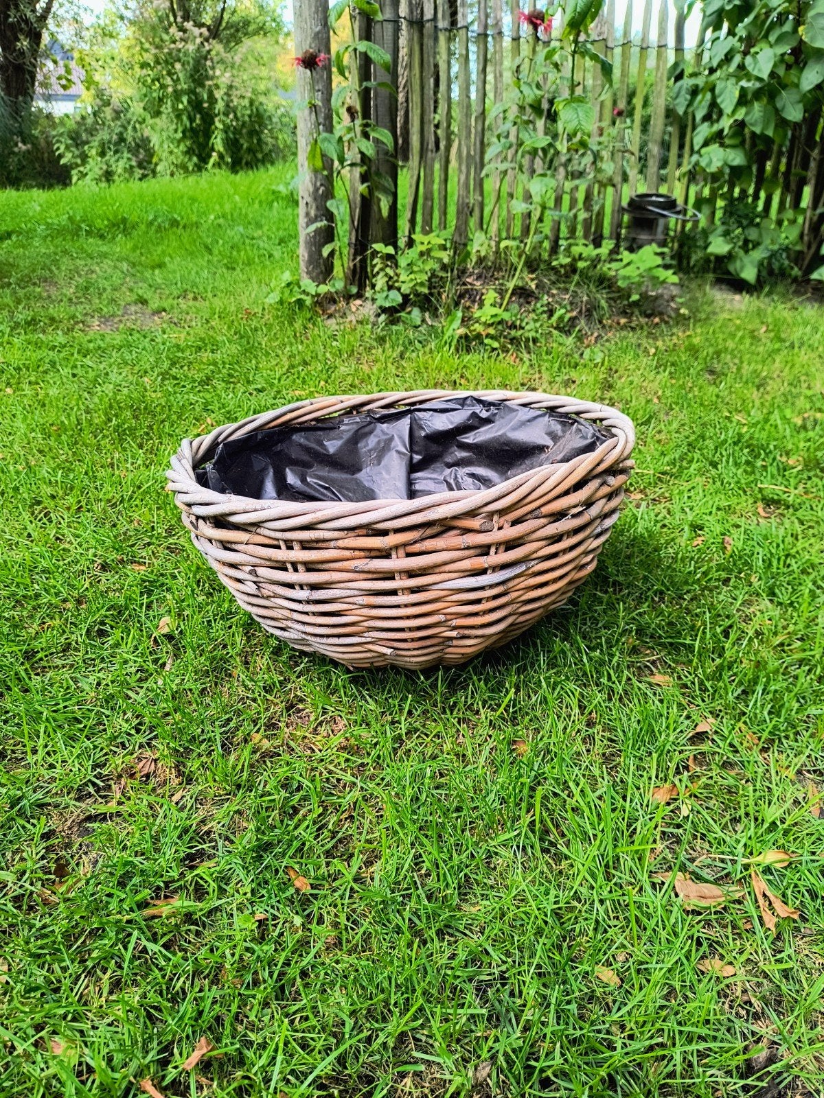 Robuuste Rotan hangmand voor planten - binnen en buiten, Ophalen, Overige materialen, Gebruikt, Minder dan 30 cm