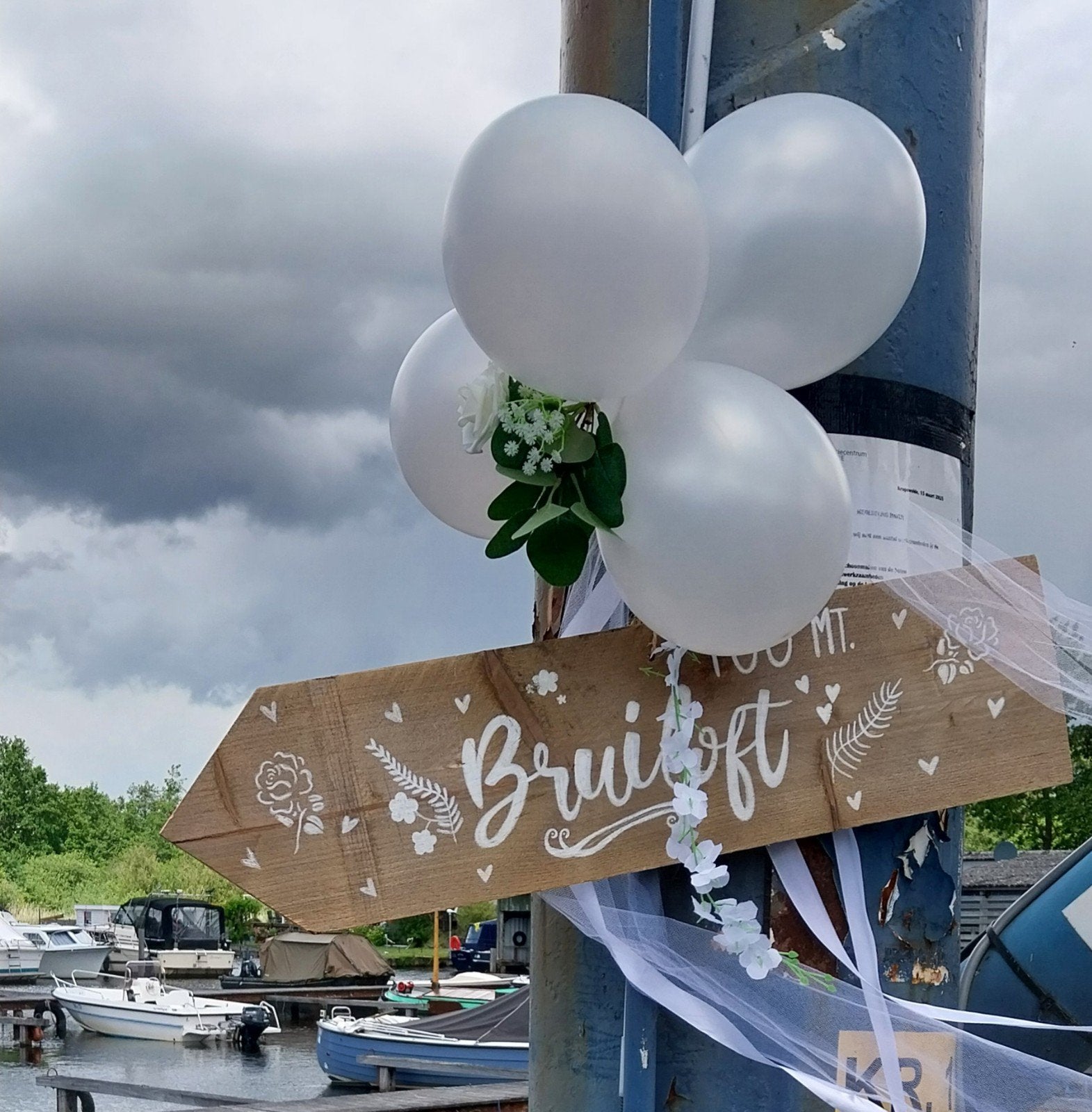 Decoratieve  wegwijzers voor bruiloft of tuin., Hout, Meerkleurig, Overige stijlen, Nieuw