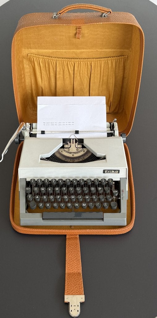 Prachtige Vintage Erika Model 15 Typemachine (1963)-compleet, Diversen, Typemachines, Ophalen