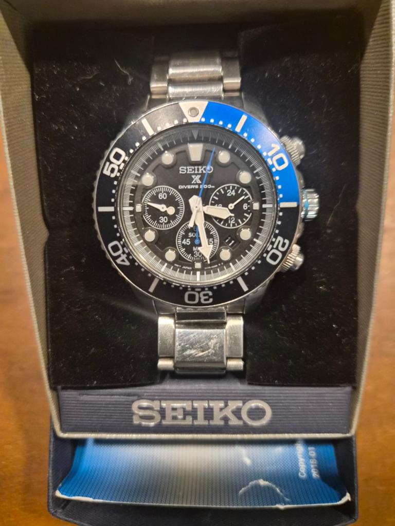 Seiko Chronograaf Herenhorloge - Duiker 200m, Sieraden, Tassen en Uiterlijk, Horloges | Heren, Gebruikt, Seiko, Staal, Ophalen