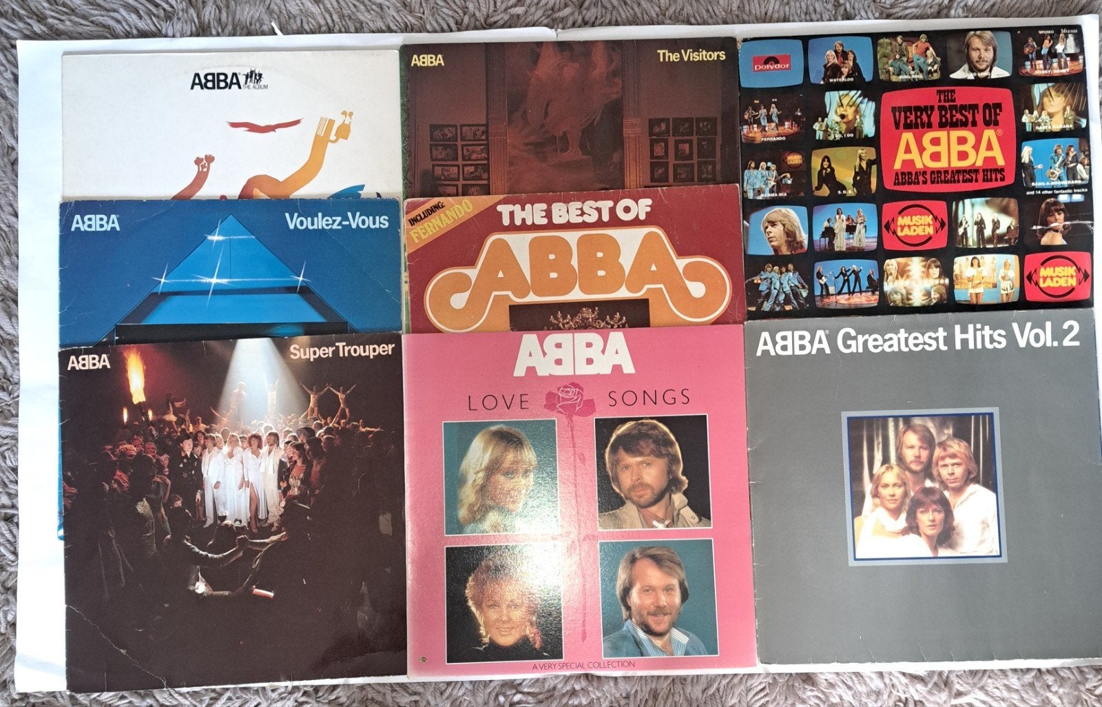ABBA LP collectie: 8 albums, inclusief zeldzame edities, Ophalen of Verzenden