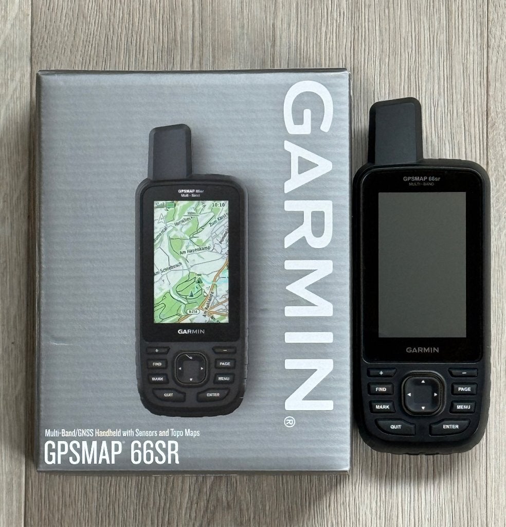 Garmin GPSMAP 66SR ( GPS ) als nieuw in doos!!, Ophalen of Verzenden, Zo goed als nieuw, Gps of Kompas