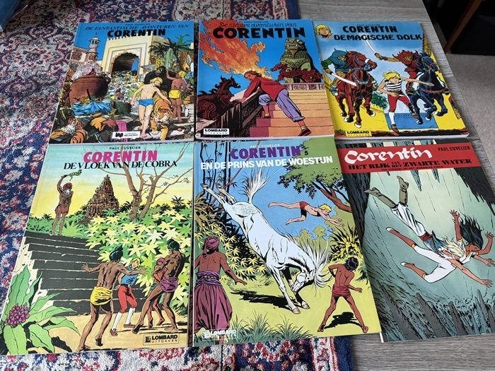 Corentin.. Paul Cuvelier. Deel 1 t/m 6. Zie de foto's voor, Paul Cuvelier., Ophalen of Verzenden, Zo goed als nieuw, Meerdere stripboeken