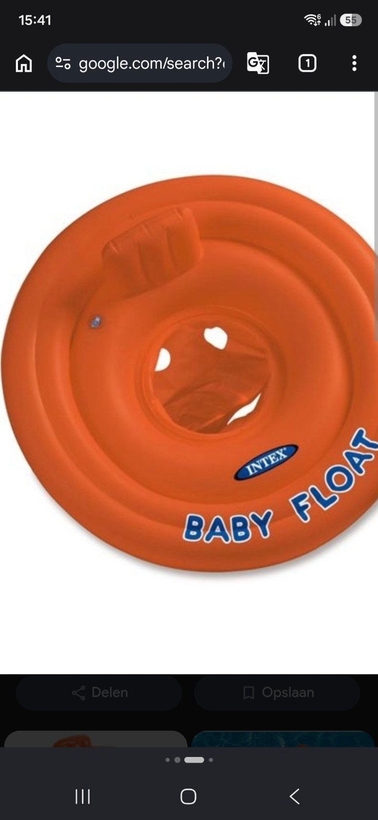 Intex Babyfloat zwemband, Ophalen, Zo goed als nieuw