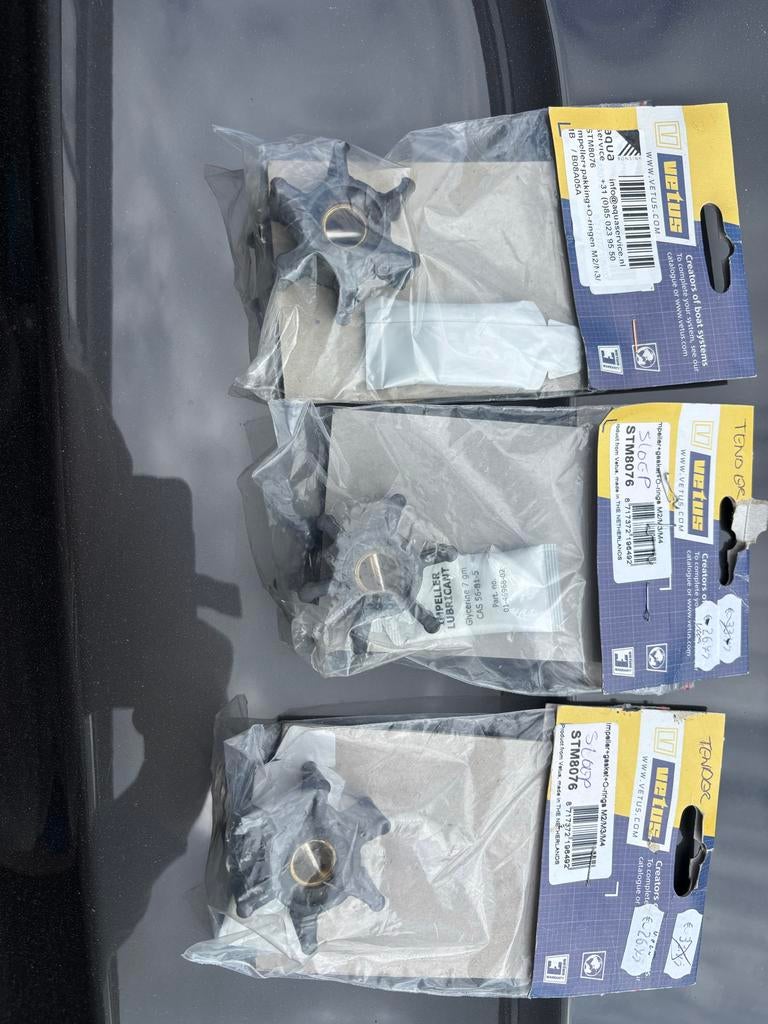 Vetus Impeller + pakking M2/M3/M4 (STM8076), Ophalen, Nieuw, Motor en Techniek, Zeilboot of Motorboot
