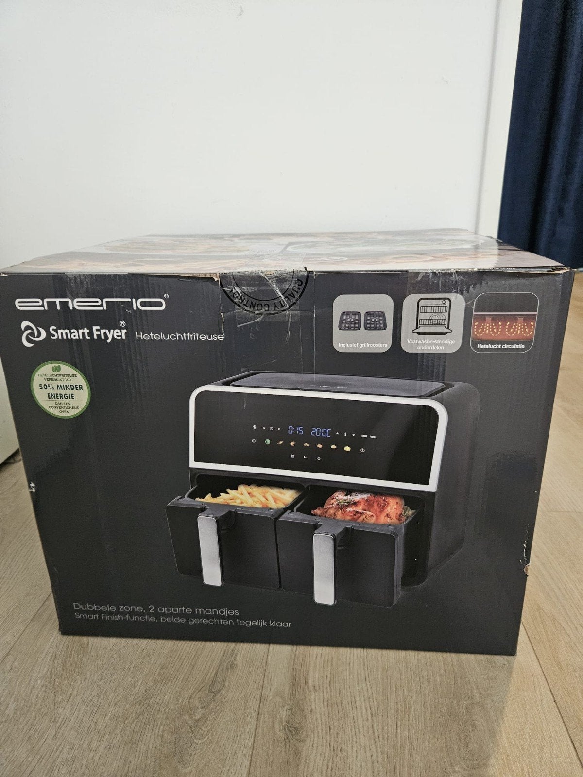 Emerio smart fryer(Nieruw), Ophalen of Verzenden, Airfryer XXL