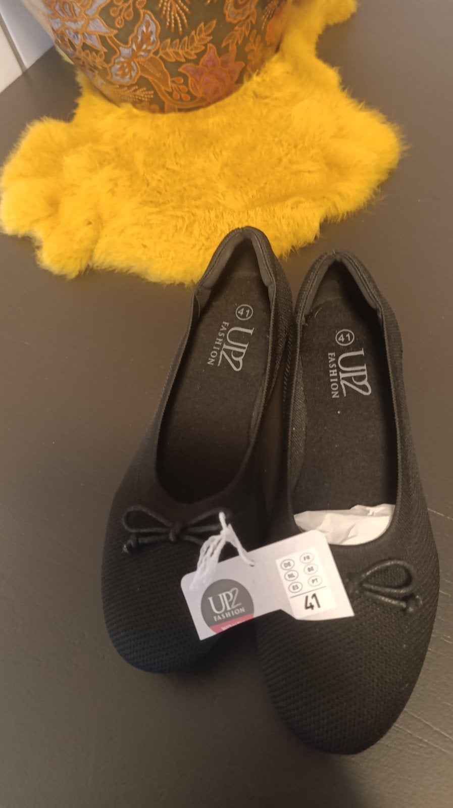 UPZ Fashion Zwarte Ballerina's Maat 41, Ophalen of Verzenden