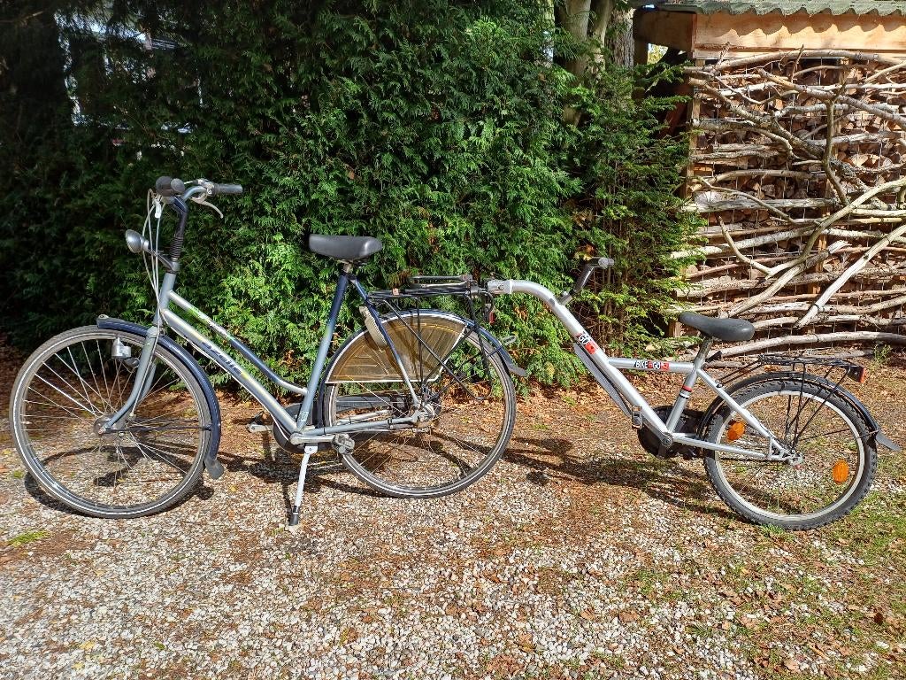 kinder mountainbike - volgfietsje - aanhangfiets, Fietsen en Brommers, Minder dan 45 cm, Ophalen, Gebruikt, Overige merken