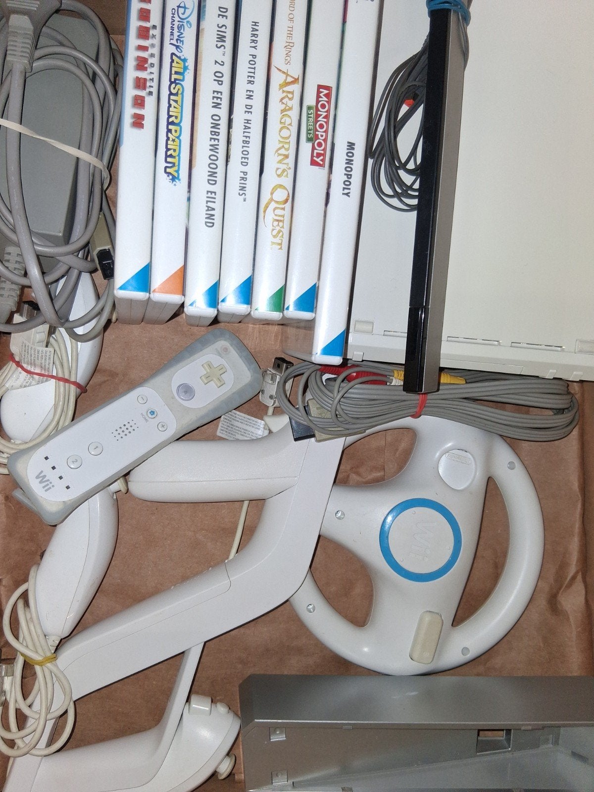 Nintendo Wii Console met 9 Spellen en Accessoires, Avontuur en Actie, Gebruikt, Eén computer, Ophalen of Verzenden