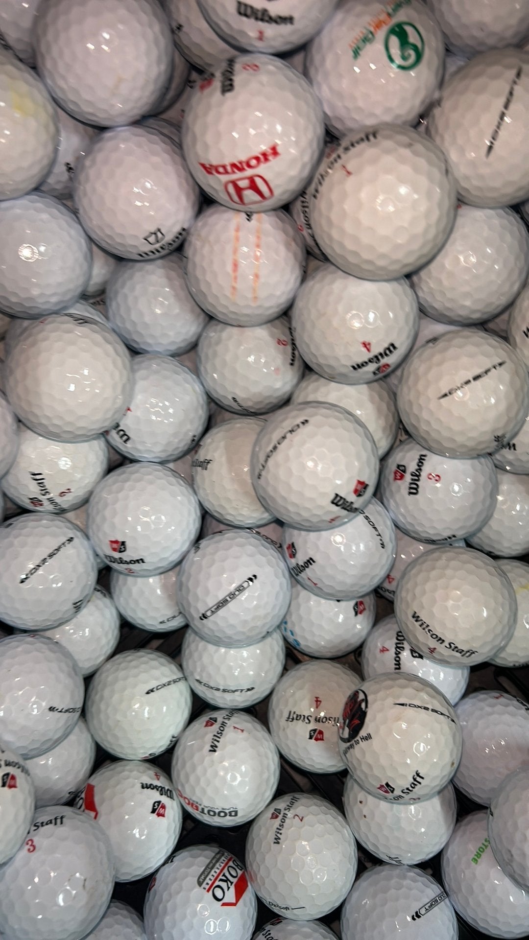 Wilson staff dx2 soft golfballen AAAA kwaliteit 100 stuks, Sport en Fitness, Golf, Ophalen of Verzenden, Zo goed als nieuw, Bal(len)