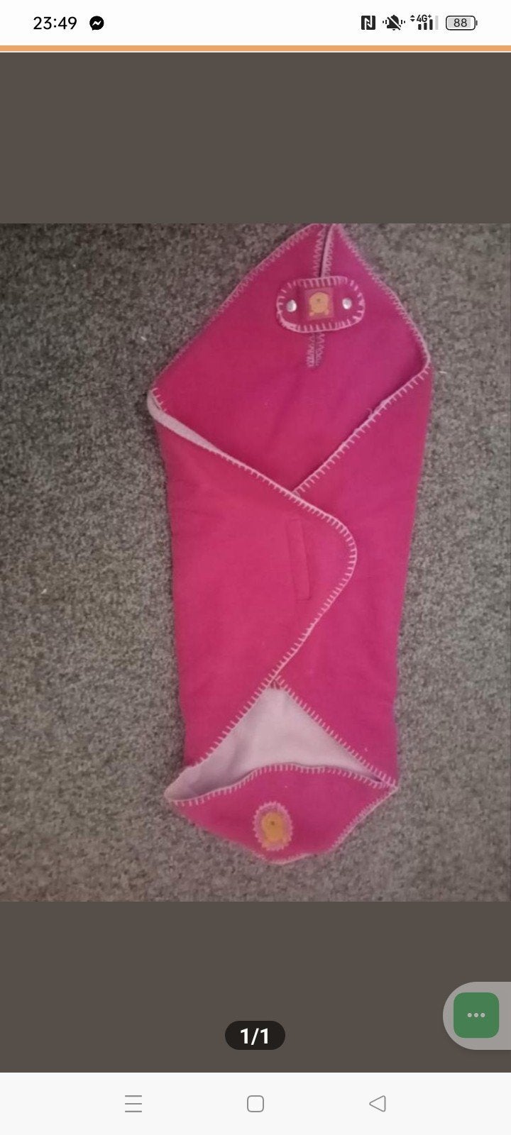 Roze baby bakerzak, Ophalen of Verzenden, Gebruikt, Roze, Bakerzak of Bakerdoek