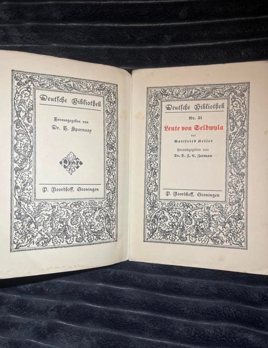 Antiek "Leute von Seldwyla" - Gottfried Keller (1922), Antiek en Kunst, Antiek | Boeken en Bijbels, Ophalen of Verzenden