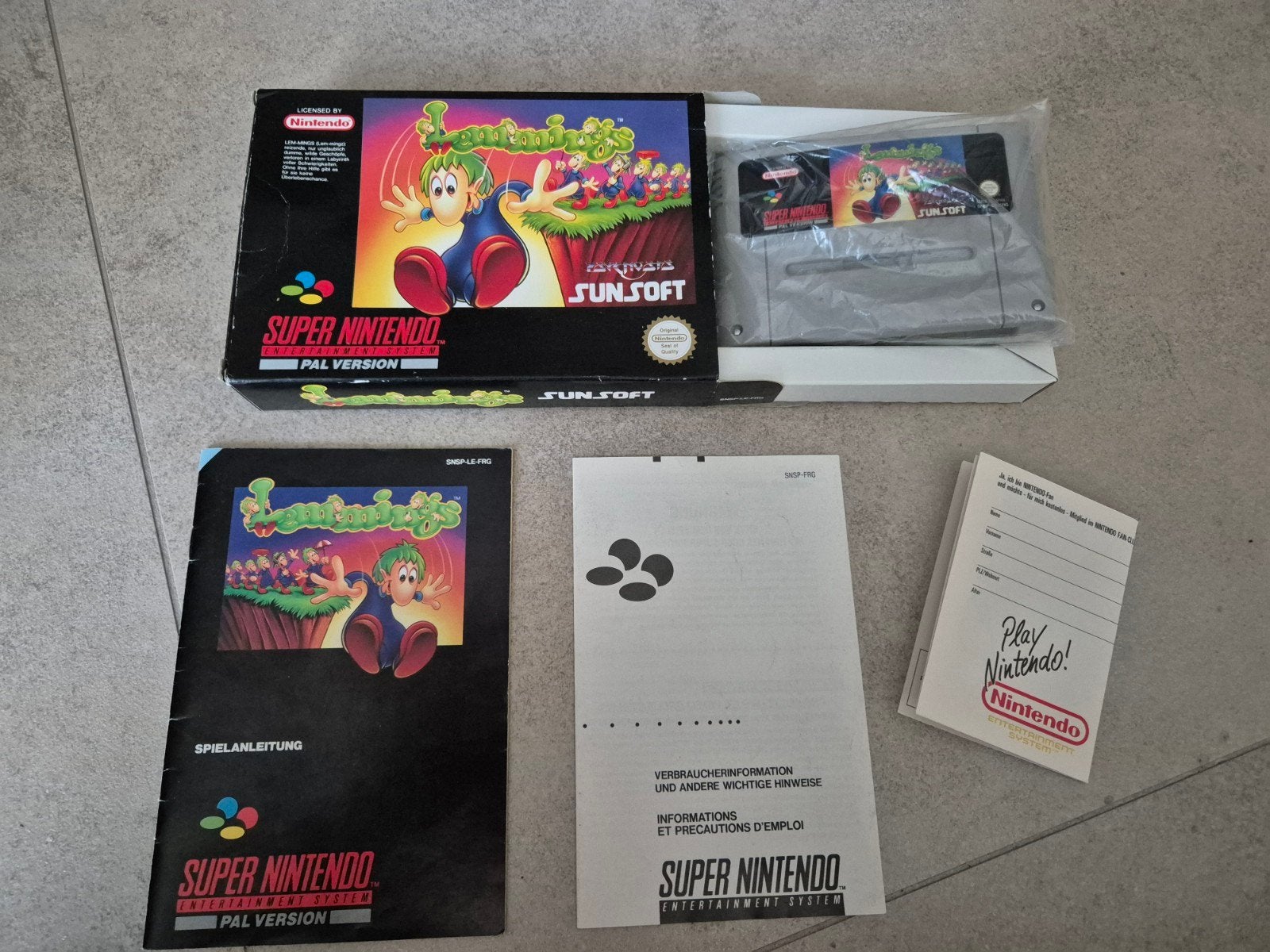 Lemmings - Super Nintendo (SNES) PAL - Compleet in doos, Puzzel en Educatief, 1 speler, Ophalen of Verzenden, Zo goed als nieuw