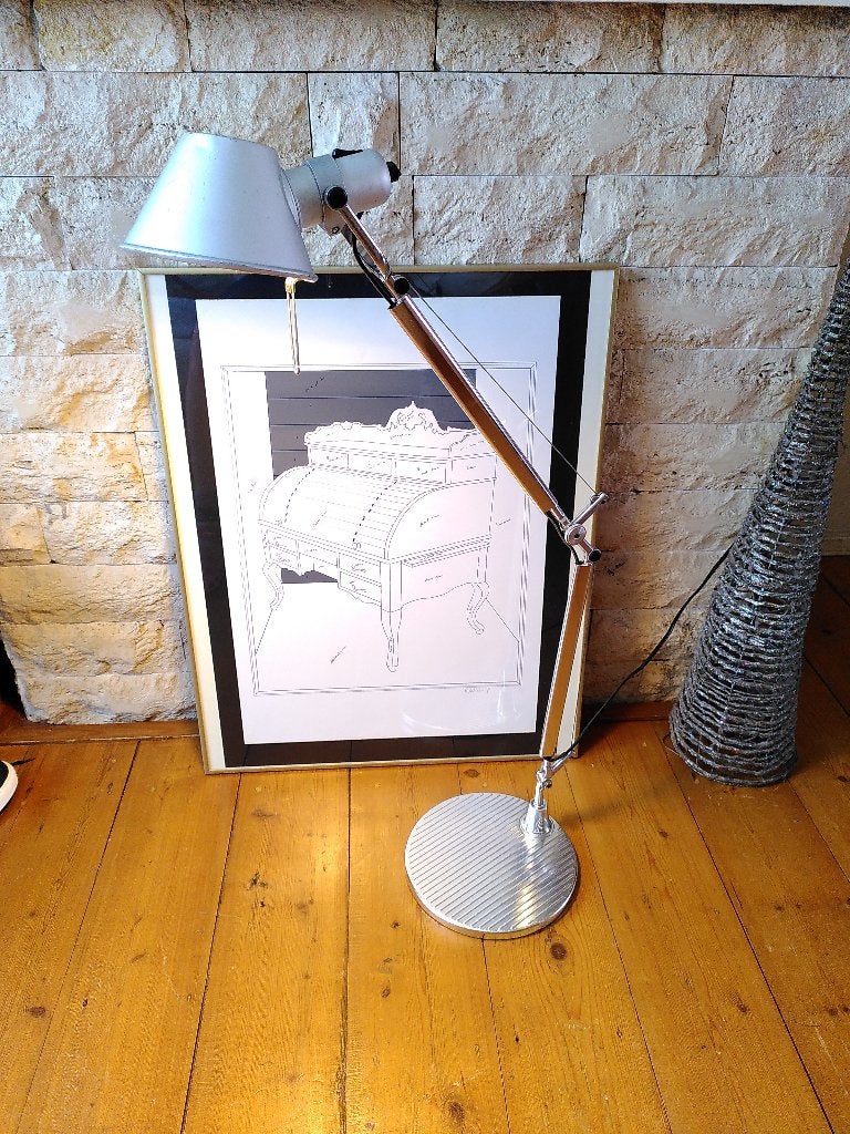 Vintage Artemide Tolomeo bureaulamp, Gebruikt, 50 tot 75 cm, Ophalen of Verzenden, Minimalistisch