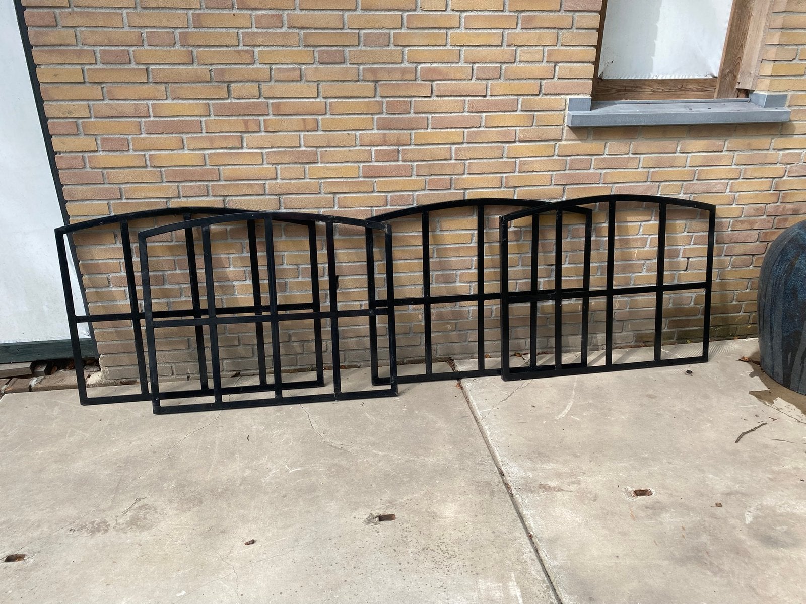 4 stalen stalramen, Ophalen, Gevelraam of Ruit, 80 tot 120 cm, 80 tot 120 cm