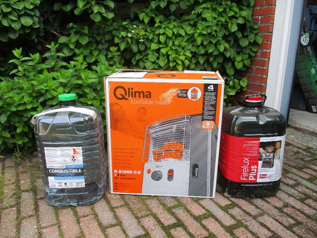 Zgan 'zibro kamin' kouskachel / oliekacheltje merk Qlima, Ophalen, Overige brandstoffen, Petroleumkachel, Zo goed als nieuw