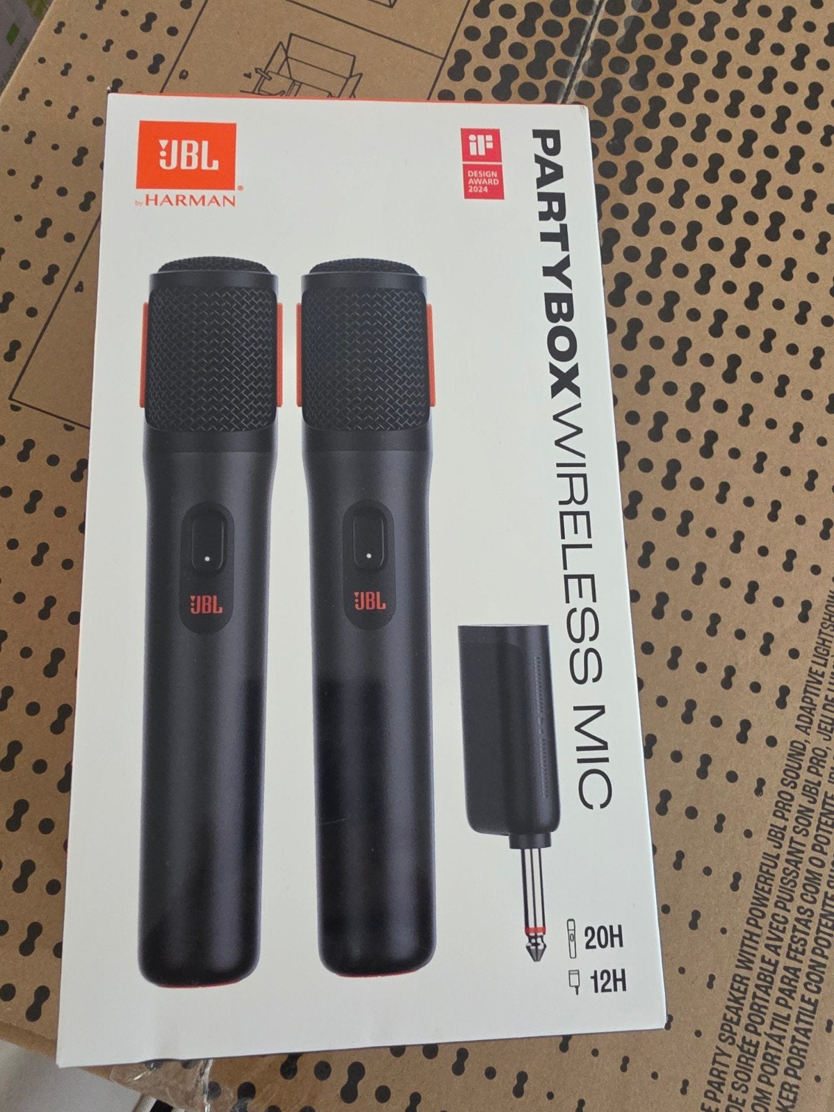 JBL PartyBox Draadloze Microfoons (Set van 2), Muziek en Instrumenten, Microfoons, Ophalen of Verzenden, Nieuw, Zangmicrofoon