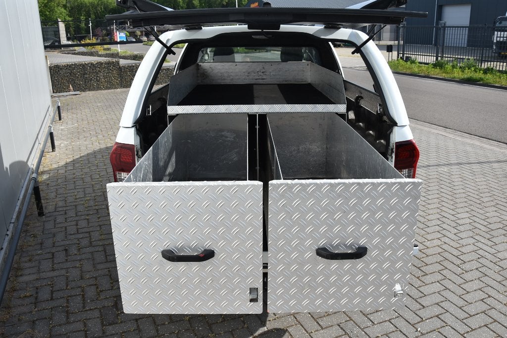 dubbele bodem aluminium lades terrein auto pick-up isuzu, Ophalen