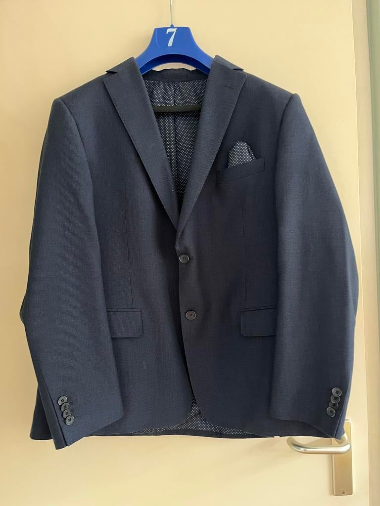 Donkerblauw heren kostuum Seven Square, Kleding | Heren, Kostuums en Colberts, Ophalen of Verzenden, Zo goed als nieuw, Maat 48/50 (M)