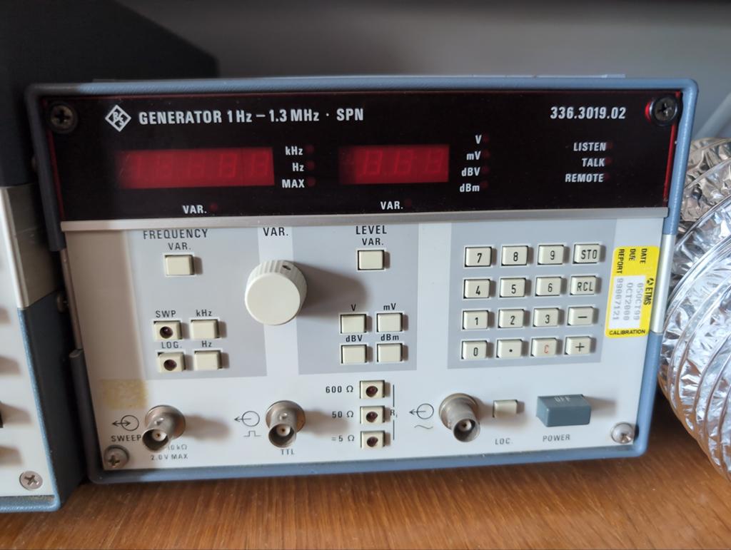 Rohde & Schwarz Generator 1Hz - 1.3MHz, nette staat, Doe-het-zelf en Verbouw, Meetapparatuur, Ophalen, Gebruikt