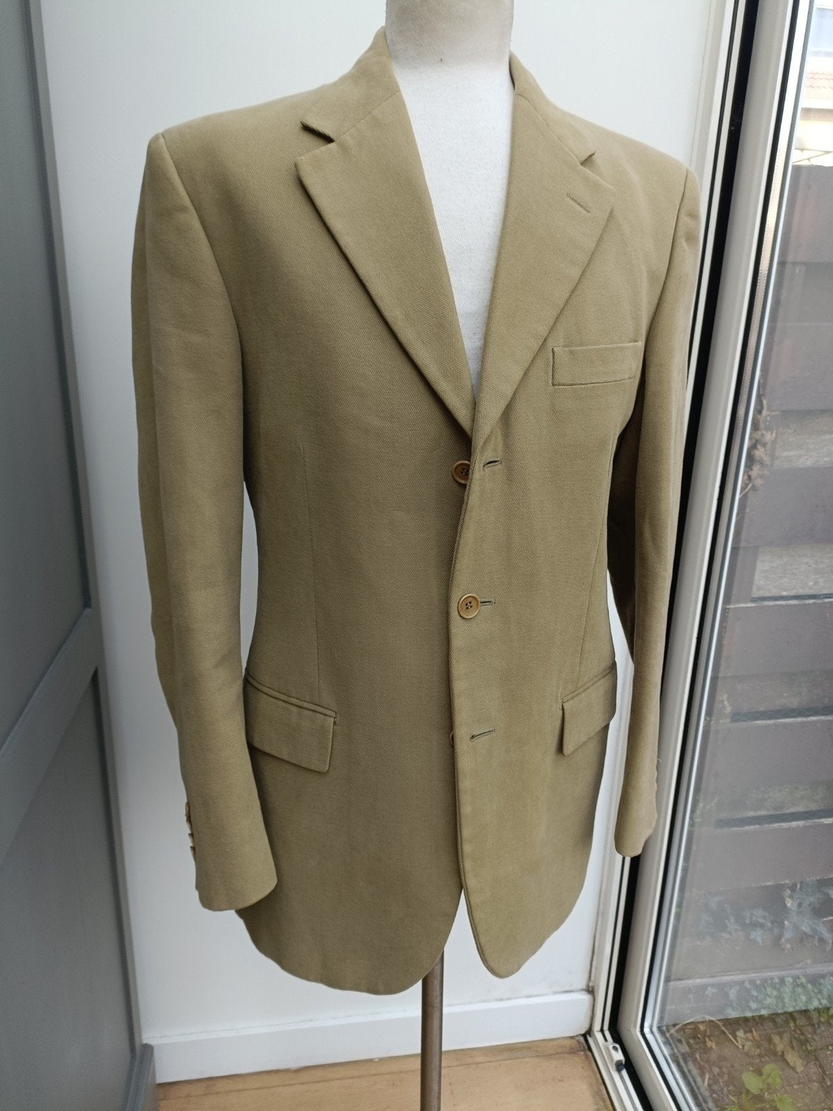 Italiaanse colbert maat M, Ophalen of Verzenden, Zo goed als nieuw, Maat 48/50 (M), Beige
