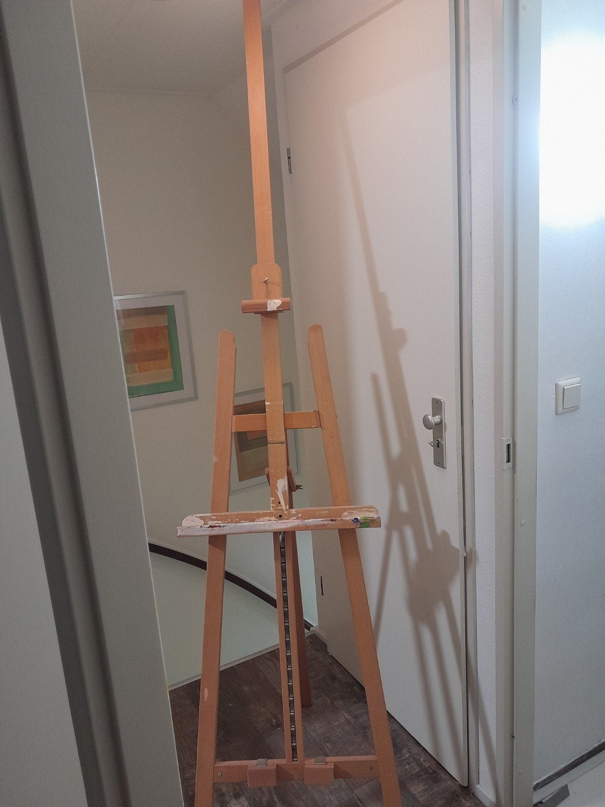 Houten schildersezel, verstelbaar, Ophalen, Gebruikt, Ezel