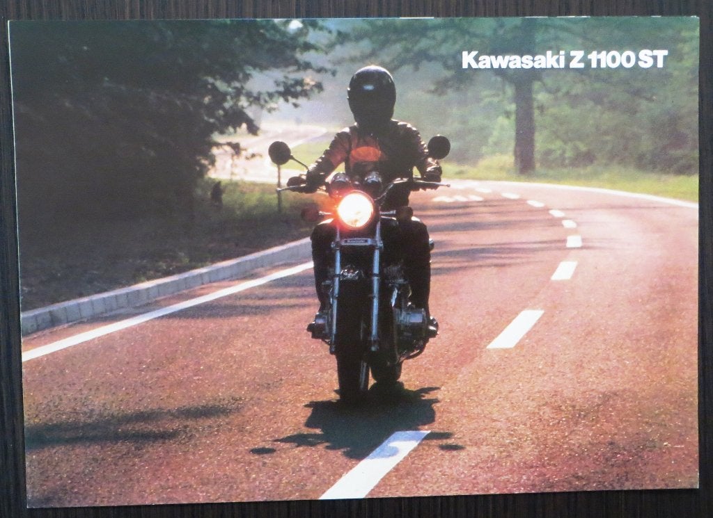 Folder Kawasaki Z 1100 ST - 1982 - 4 blz (Duits), Verzenden, Kawasaki