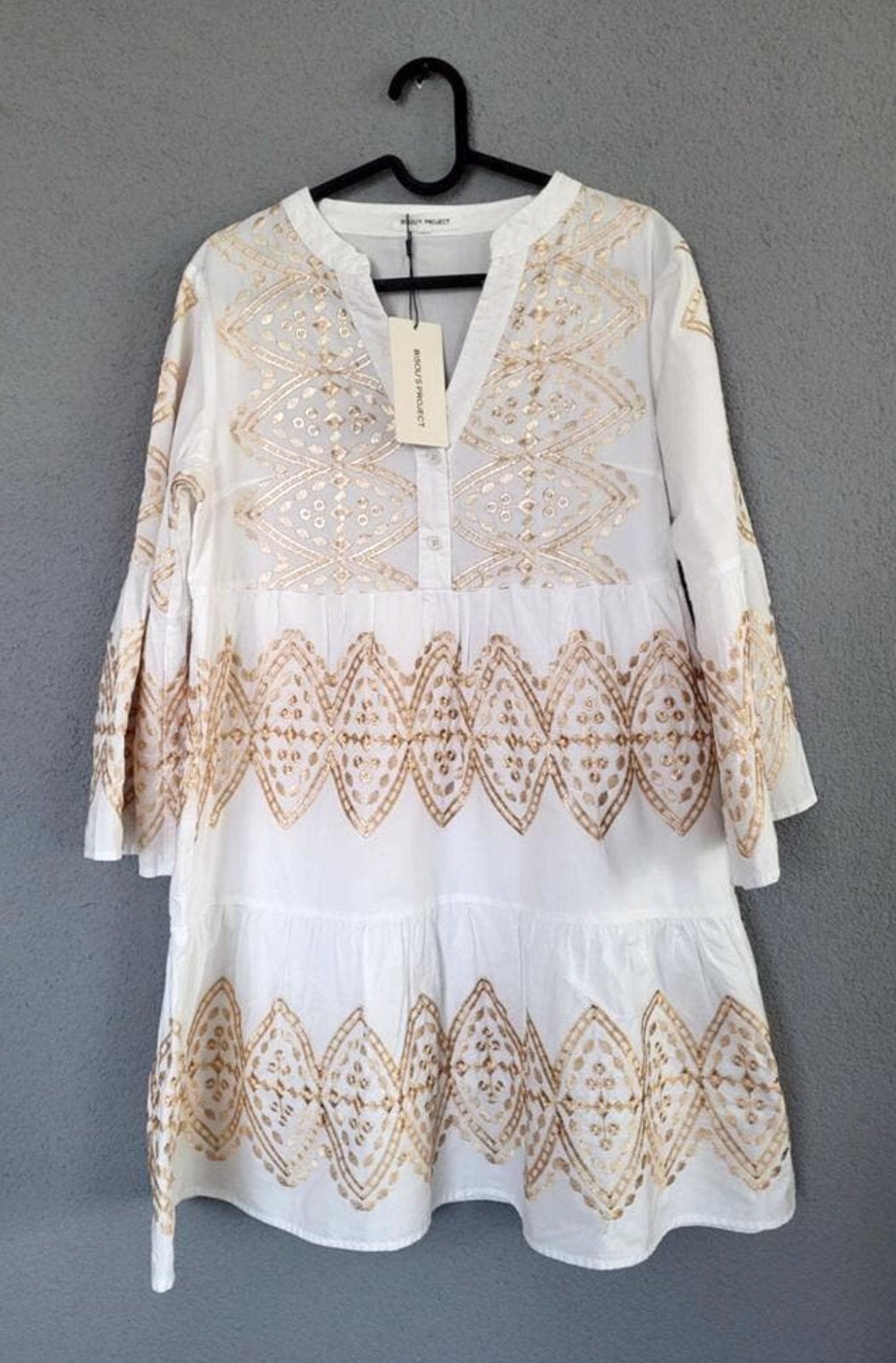 Prachtige Ibiza style zomerjurk strandjurk * maat S, Wit, Nieuw, Ophalen of Verzenden, Maat 36 (S)