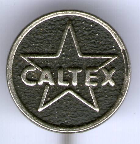 CALTEX zilverkleurig brandst0f ( M_026), Verzenden, Nieuw, Transport, Speldje of Pin