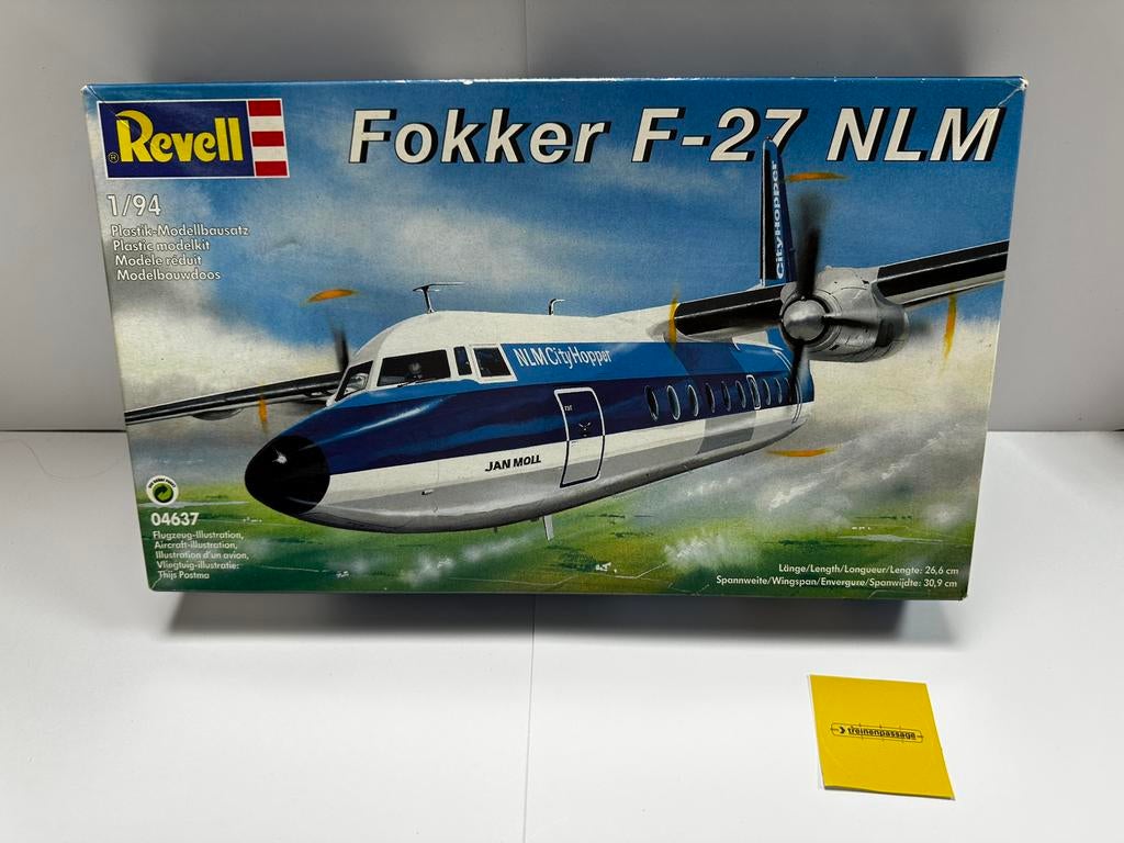 Revell 04637 - Fokker F-27 NLM | NL decals, Ophalen of Verzenden, Zo goed als nieuw, 1:72 tot 1:144, Revell