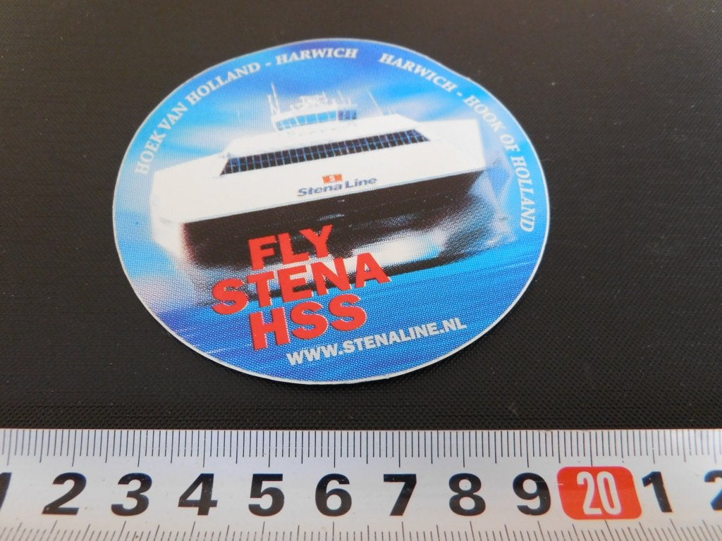 sticker fly stena line hss hoek van holland harwich ferry, Ophalen, Zo goed als nieuw