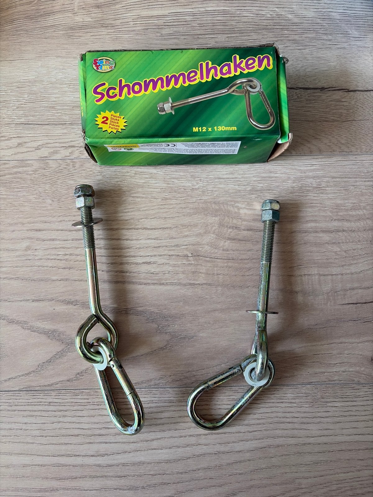Nieuwe Schommelhaken M12 x 130mm - Set van 2, Ophalen of Verzenden, Nieuw