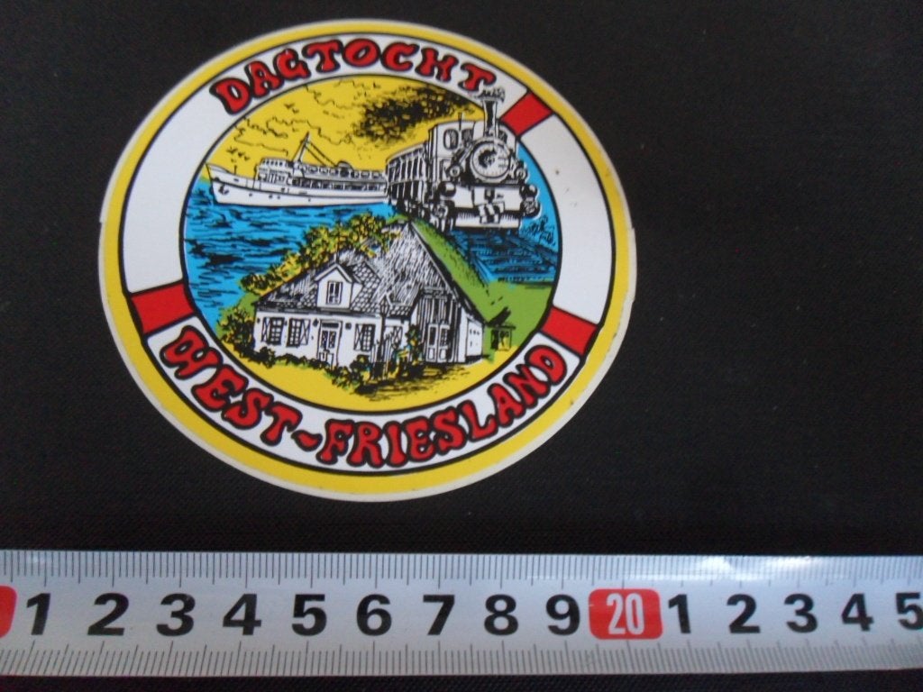 sticker Dagtocht West - Friesland, Ophalen of Verzenden, Zo goed als nieuw