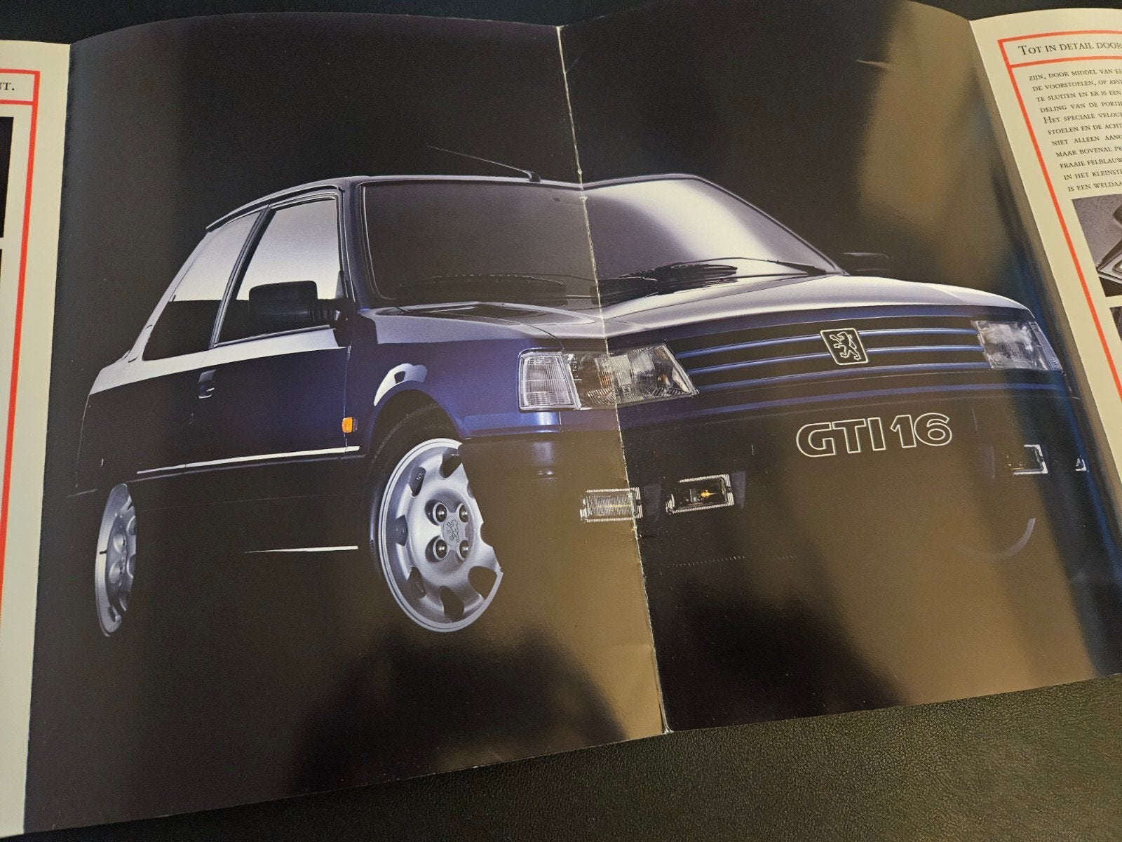 Brochure Peugeot 309 GTI 16 1992, Ophalen of Verzenden, Zo goed als nieuw, Peugeot