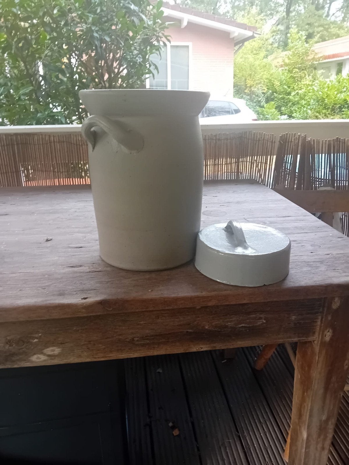 Fermenteer pot voor zuurkool 10 liter, Huis en Inrichting, Met deksel, Ophalen, Zo goed als nieuw, Overige materialen
