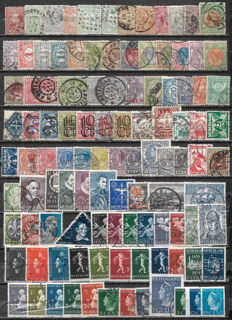 Nederland 1867-1946 leuke collectie tussen NVPH 7-346, Verzenden, T/m 1940, Gestempeld