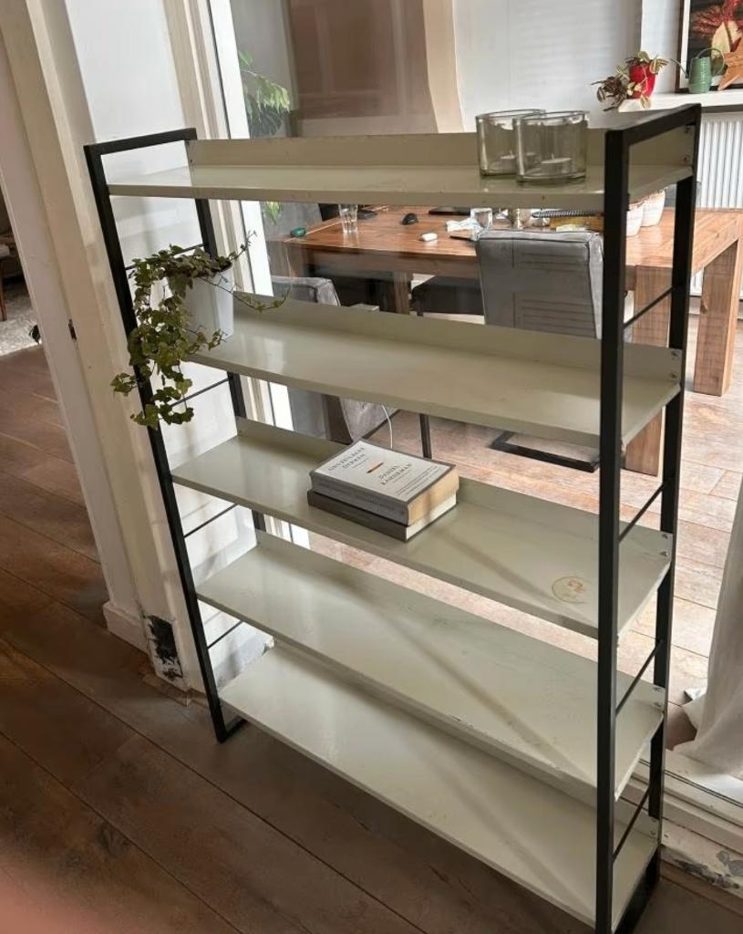 Tomado staande boekenkast Dekker & Van Mieren mid-century, Ophalen, Met plank(en), Gebruikt, 100 tot 150 cm