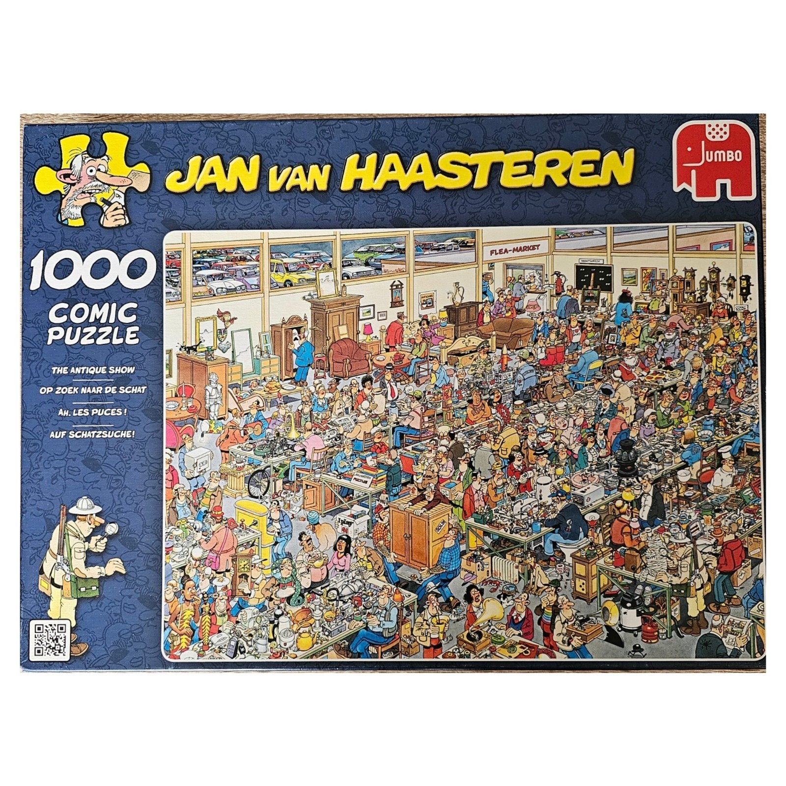 Jan van Haasteren  - Op Zoek Naar De Schat  - (1000 stuks), Hobby en Vrije tijd, Denksport en Puzzels, Ophalen of Verzenden, 500 t/m 1500 stukjes